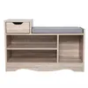 Schuhschränke Eiche farbe 80x30x52 cm, Schuhbank mit Produktbild-Vorschau 14