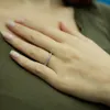 0,70 Carat Diamant halbrund Memoire Ring 14 Karat Weißgold Produktbild-Vorschau 2
