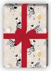 Zarte Kinder Geschenkpapier, beige mit Zebras und Ballons - Produktbild-Vorschau 1
