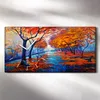 Leinwand Uhr Küche Wohnzimmer Bild 60x30 Malen von Park Produktbild-Vorschau 2