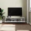 Mobili TV SONNI bianchi lucidi, da appendere, con LED, 160 Anteprima dell’immagine prodotto 4
