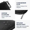 kwmobile Brillenetui aus Neopren in Schwarz - weiche Tasche Produktbild-Vorschau 3