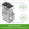 Abri de jardin en bois TIMBELA M306A de 2,63 m², abri de Voir les images du produit 5