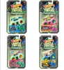 Four packaged Hot Wheels Monster Trucks, each with a unique design and color scheme, displayed in a grid layout. Voir les images du produit