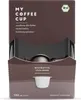 A product box for coffee capsules, showing a cutaway view of the capsules inside. Anteprima dell’immagine prodotto