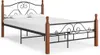 vidaXL Bettgestell Schwarz Metall 120x200 cm Produktbild-Vorschau 7