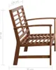 vidaXL Garten-Lounge-Set 4-tlg. Massivholz Akazie Produktbild-Vorschau 13