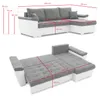 Ecksofa VEGAS 250/160 LINKS mit schlaffunktion und Produktbild-Vorschau 7