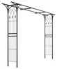 ALEOS XXL Rosenbogen Rankhilfe Pergola aus Metall schwarz Produktbild-Vorschau 1