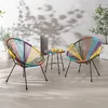 home24 Sitzgruppe - 3-teilig - Stahl / Polyrattan Produktbild-Vorschau 1