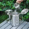 Camping-Kaffeemaschine, Edelstahl-Perkolator, Produktbild-Vorschau 6