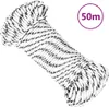 vidaXL Bootsseil Geflochten Weiß 3 mmx50 m Polyester Produktbild-Vorschau 5