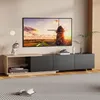 ProximaX TV-Lowboard en noir - Extensible, avec lumière LED Voir les images du produit 4