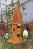 Edelrost Gartenlicht Windlicht Vogelhaus Schmal am Stab Produktbild-Vorschau 4