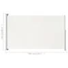 vidaXL Seitenmarkise Ausziehbar 220x300 cm Creme Produktbild-Vorschau 17