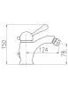 copy of Bidetarmatur LABE mit Siphon in Chrom, Messing oder Produktbild-Vorschau 3