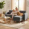 HOMCOM L-förmiges Sofa mit umkehrbarer Chaiselongue, Produktbild-Vorschau 8