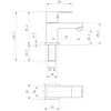 Sapho SMALL wastafelkraan, 92 mm, chroom Productafbeelding-voorbeeld 5