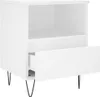 vidaXL Nachttisch Weiß 40x35x50 cm Holzwerkstoff Produktbild-Vorschau 5