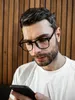 VeyRey Brýle blokující modré světlo hranaté Yngve černá Náhled obrázku produktu 7