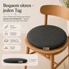 SILUK útulný plstěný polštář Ø 36 cm - polštář na židli - Náhled obrázku produktu 3