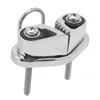 Marine Cam Cleat 316 in acciaio inox Fairlead Leading Ring Anteprima dell’immagine prodotto 2