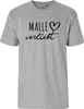 Huuraa Herren T-Shirt Malle verliebt S Sport Grey Bio Produktbild-Vorschau 2