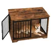 Hundekäfig Möbel, 100 cm Hundebox, 2 Türen, Schwarz | Produktbild-Vorschau 1