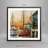 Gerahmtes Poster - Schwarzer Rahmen - Kutter Hafen Öl - Produktbild-Vorschau 5