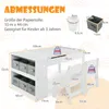 COSTWAY 3 in 1 Kindertisch, Aktivitätstisch & Staffelei aus Produktbild-Vorschau 7
