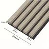 MEBANO. Akustikpaneele Holz 240 x 53 cm, Farbe: Sandgrau Produktbild-Vorschau 4