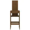 Barhocker 2 Stk. Honigbraun 40x42x120 cm Massivholz Kiefer Produktbild-Vorschau 4