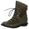 Laura Vita Damen Stiefelette aus Leder mit Lochmuster Produktbild-Vorschau 7