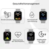 Smartwatch für Damen & Herren 1,85 Zoll Touch-Farbdisplay Produktbild-Vorschau 3