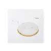 A white box with a product image of a white serving platter with bamboo base. Náhled obrázku produktu