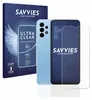A product shot of a phone screen protector packaging and a smartphone. Produktbild-Vorschau