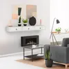FCH Set di 2 comodini sospesi in legno 46x30x15 cm con 1 Anteprima dell’immagine prodotto 3