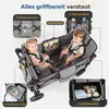 Sekey Faltbar Bollerwagen mit Dach, für 1 bis 2 Kinder, Produktbild-Vorschau 4