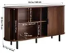 SucceBuy Sideboard Küchenschrank mit 2 Schiebetüren, Produktbild-Vorschau 8