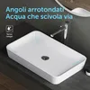 doporro Lavabo da Appoggio 60x40x9 cm in Solid Surface Anteprima dell’immagine prodotto 3