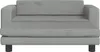 vidaXL Pelech pre psov s nadstavcom svetlosivý 100x50x30 cm Náhľad obrázku produktu 3