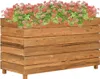 vidaXL Zvýšená posteľ 100x40x55 cm Teakové drevo a oceľ Náhľad obrázku produktu 8