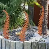 UNUS® Gartenstecker Farn 3er Set Rostecker Rostoptik Produktbild-Vorschau 2