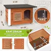Isoliertes Katzenhaus für Draußen aus Holz – Wetterfest Produktbild-Vorschau 4
