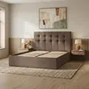 Polsterbett 140x200 cm mit Lattenrost, Doppelbett mit Produktbild-Vorschau 3