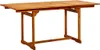 vidaXL Záhradný jedálenský stôl (120-170)x80x75 cm Masívne Náhľad obrázku produktu 1