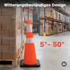 Conos de tráfico Wiltec de 70 cm, fabricados en PVC con Vista previa de la imagen del producto 6