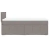 Boxspringbett mit Matratze Taupe 100x200 cm Stoff, Produktbild-Vorschau 5