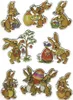 Herma 6433 MAGIC Sticker - Hasen - geprägt - 8 Stück Produktbild-Vorschau 1