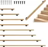 ROSEJANE Massiver Buchenholz Handlauf 60 cm, Wandmontage, Produktbild-Vorschau 1